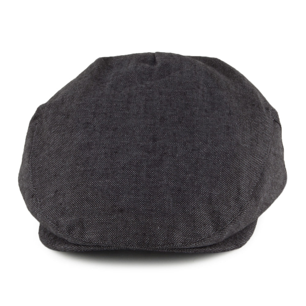 Casquette Plate en Lin Irlandais anthracite FAILSWORTH