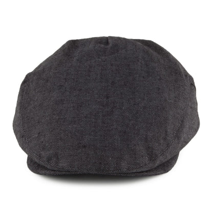 Casquette Plate en Lin Irlandais anthracite FAILSWORTH