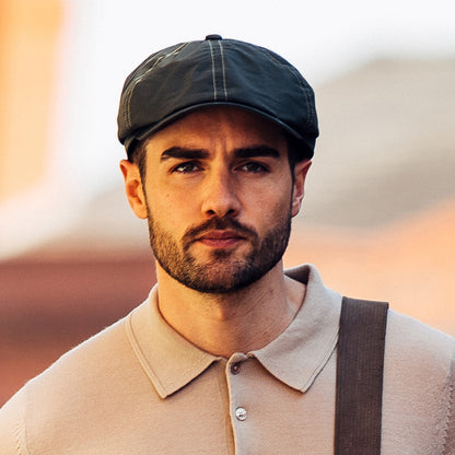 Casquette Gavroche Cirée Hudson noir FAILSWORTH