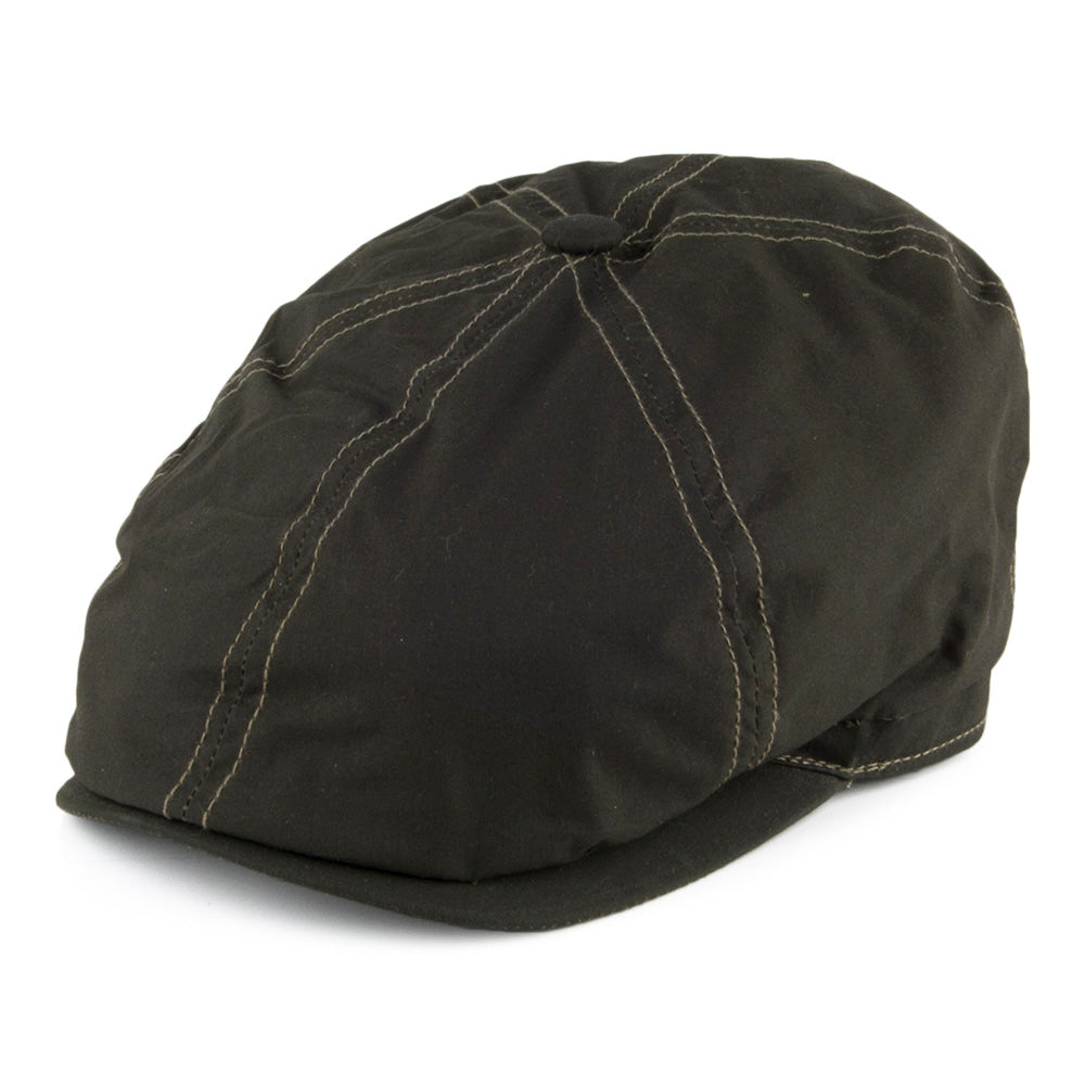 Casquette Gavroche Cirée Hudson olive FAILSWORTH