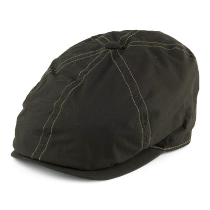 Casquette Gavroche Cirée Hudson olive FAILSWORTH