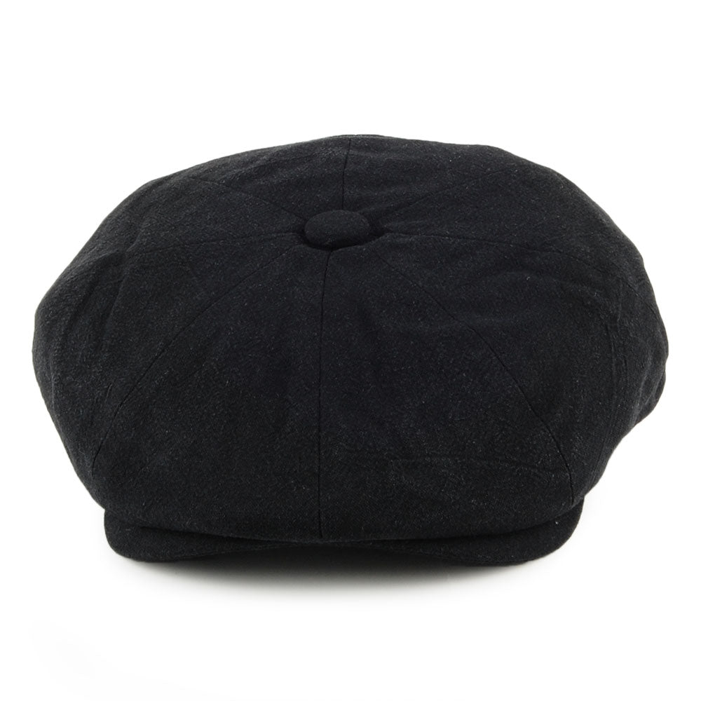 Casquette Gavroche en Lin Épais Alfie noir CHRISTYS