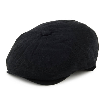 Casquette Gavroche en Lin Épais Alfie noir CHRISTYS