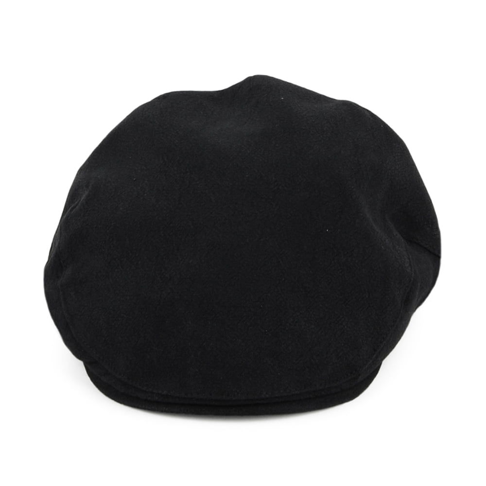 Casquette Plate en Lin et Coton Épais Skye Balmoral noir CHRISTYS