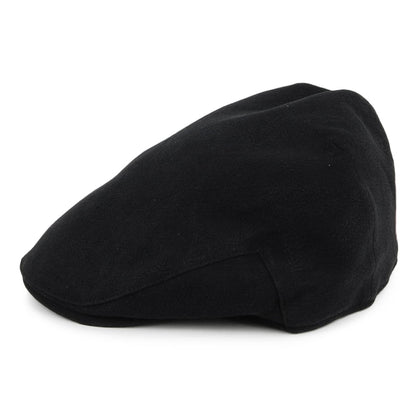 Casquette Plate en Lin et Coton Épais Skye Balmoral noir CHRISTYS