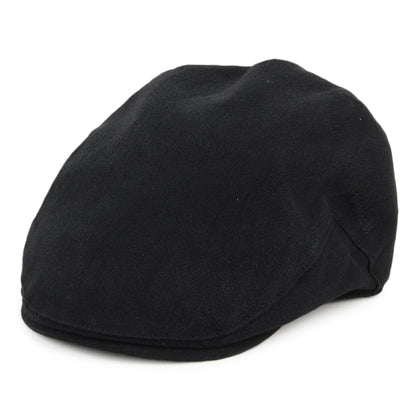 Casquette Plate en Lin et Coton Épais Skye Balmoral noir CHRISTYS