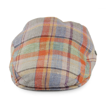 Casquette Plate Soie et Lin à Carreaux Pastel multicolore CITY SPORT