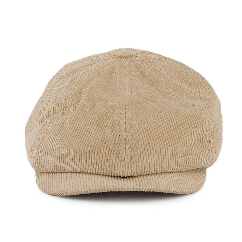 Casquette Gavroche Ajustable en Velours Côtelé Brood beige BRIXTON