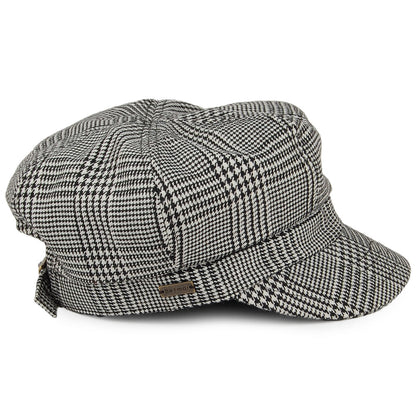 Casquette Gavroche Prince-de-Galles Boy Meets Girl noir-blanc BETMAR