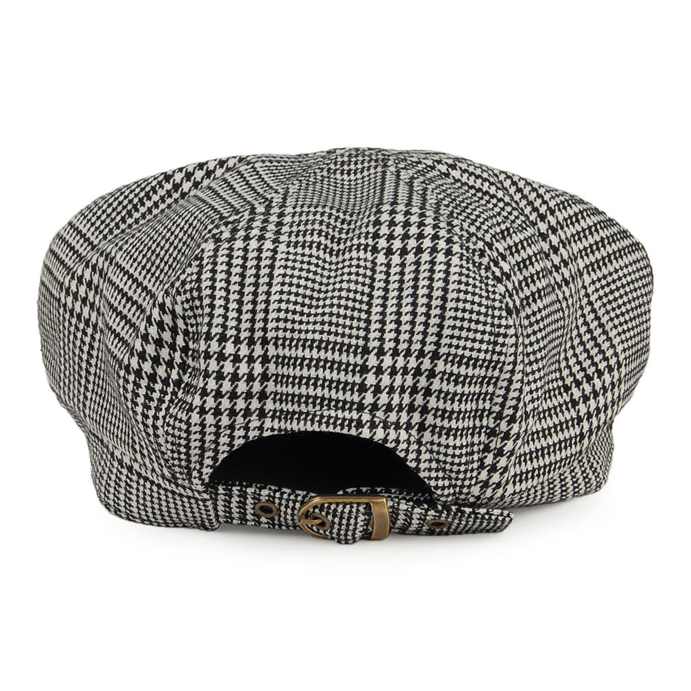 Casquette Gavroche Prince-de-Galles Boy Meets Girl noir-blanc BETMAR