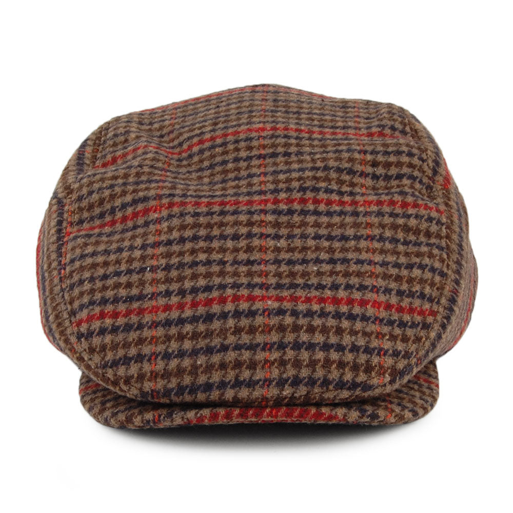 Casquette Plate Pied-de-Poule Ixia marron BARTS