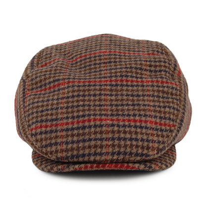 Casquette Plate Pied-de-Poule Ixia marron BARTS