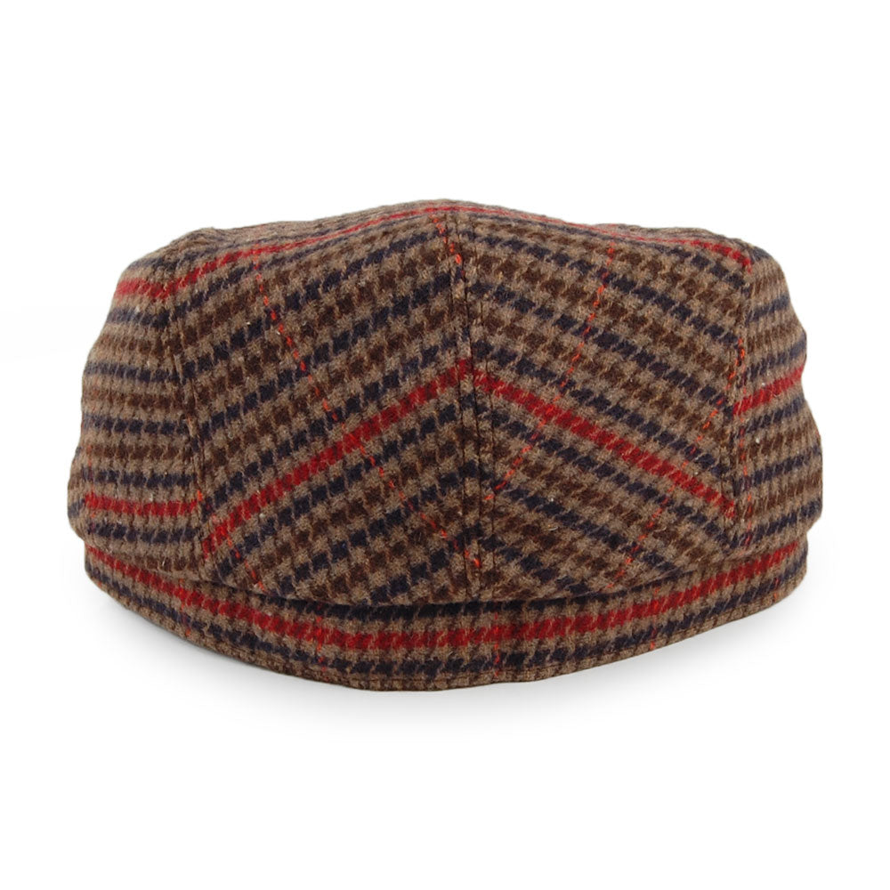 Casquette Plate Pied-de-Poule Ixia marron BARTS