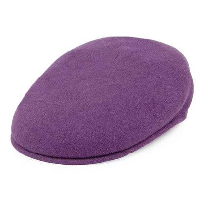Casquette Plate en Laine 504 mauve foncé KANGOL