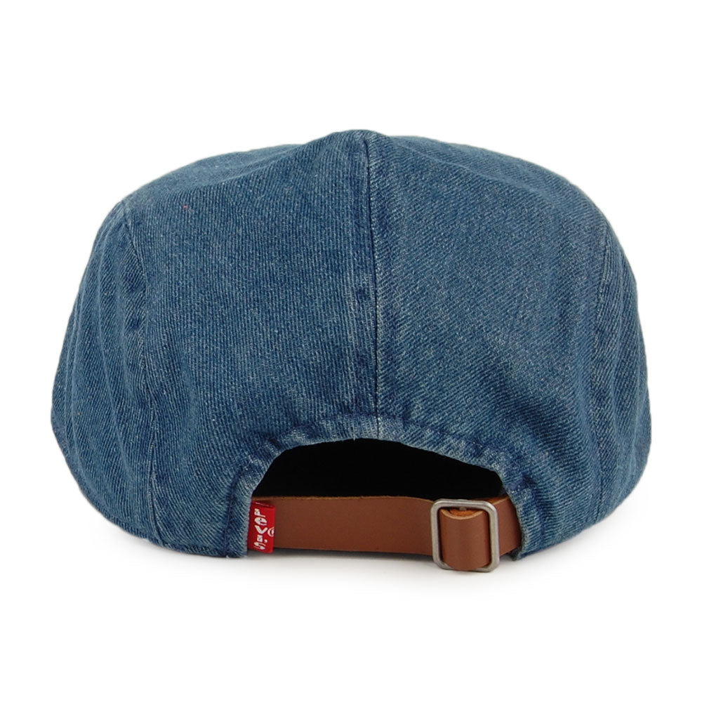 Casquette Plate en Jean Driver denim LEVI'S