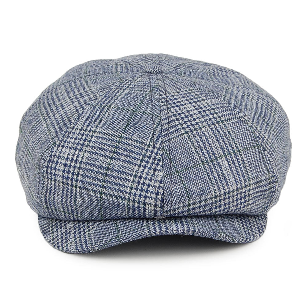 Casquette Gavroche Prince-de-Galles Brood bleu marine-gris BRIXTON