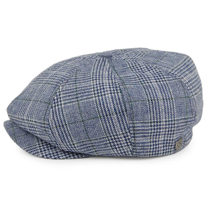 Casquette Gavroche Prince-de-Galles Brood bleu marine-gris BRIXTON