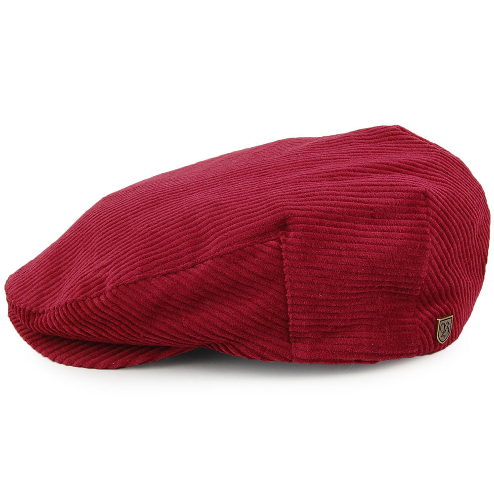 Casquette Plate en Velours Côtelé Hooligan cardinal BRIXTON