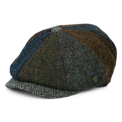 Casquette Gavroche en HARRIS TWEED Lewis II multicolore FAILSWORTH