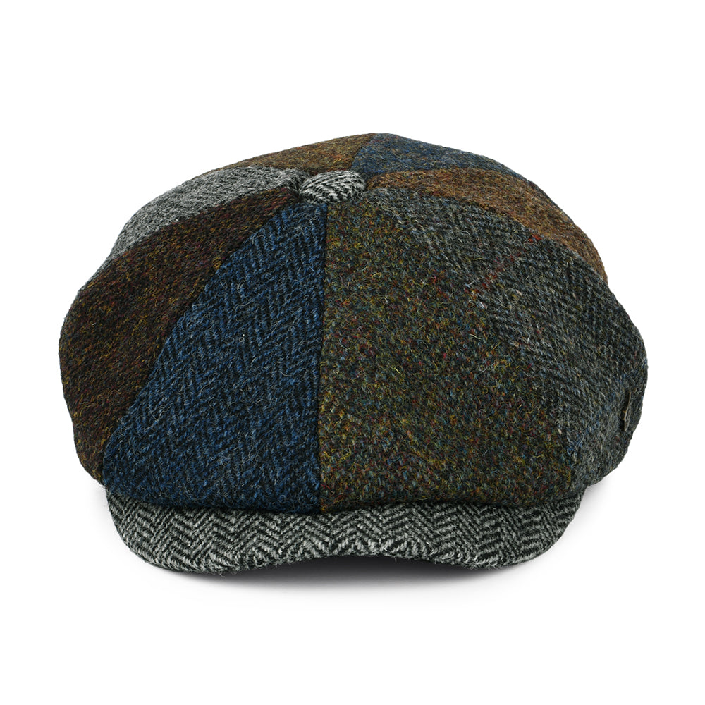 Casquette Gavroche en HARRIS TWEED Lewis II multicolore FAILSWORTH