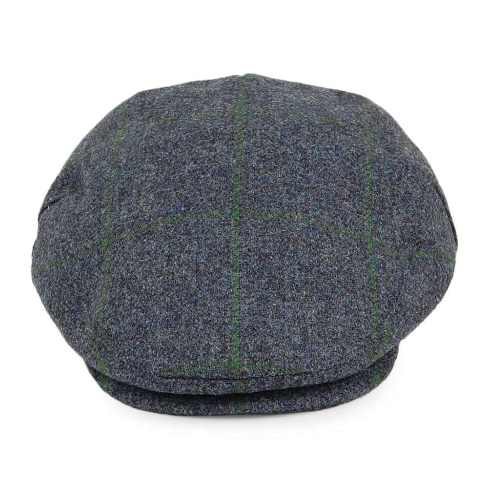 Casquette Plate Imperméable à Carreaux bleu-mousse FAILSWORTH
