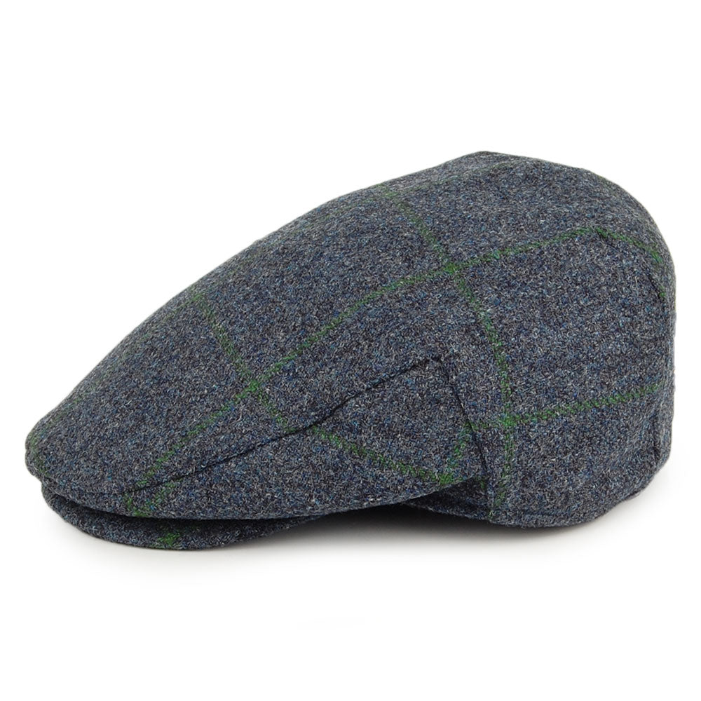 Casquette Plate Imperméable à Carreaux bleu-mousse FAILSWORTH