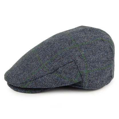 Casquette Plate Imperméable à Carreaux bleu-mousse FAILSWORTH
