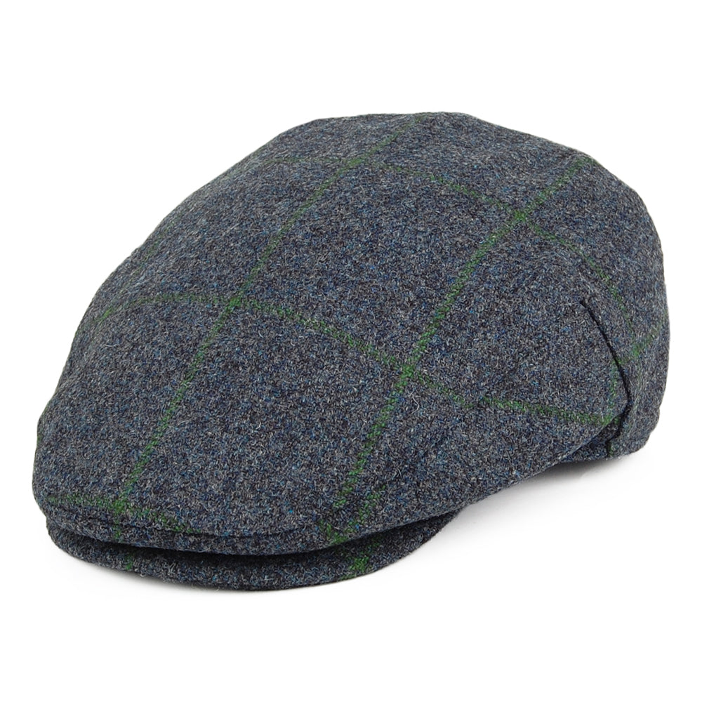 Casquette Plate Imperméable à Carreaux bleu-mousse FAILSWORTH