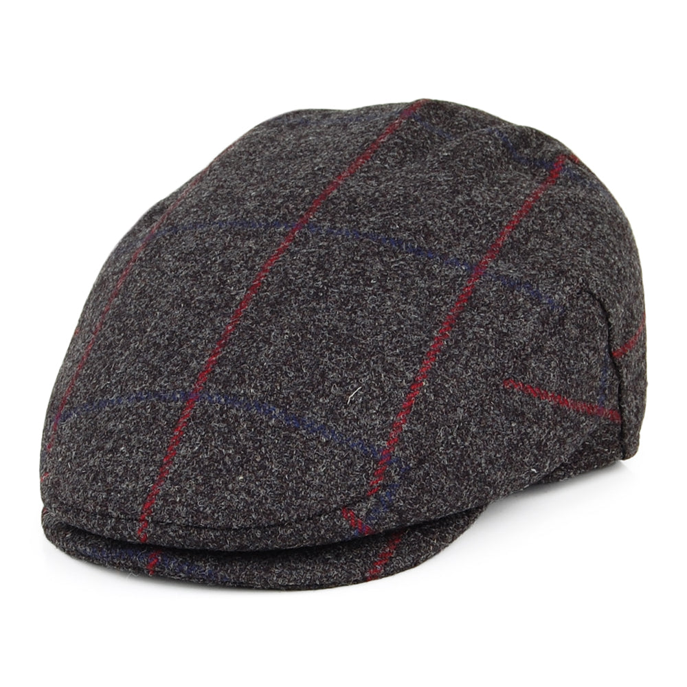 Casquette Plate Imperméable à Carreaux panaché de gris FAILSWORTH