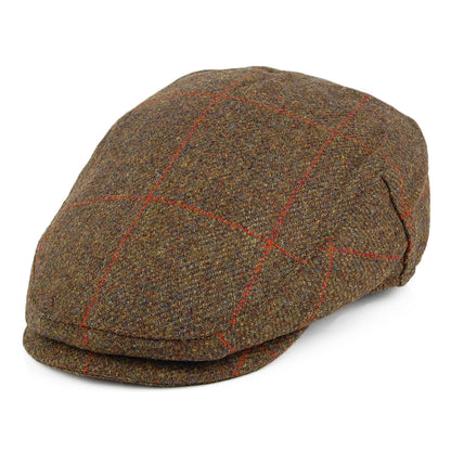 Casquette Plate Imperméable à Carreaux olive mélangé FAILSWORTH