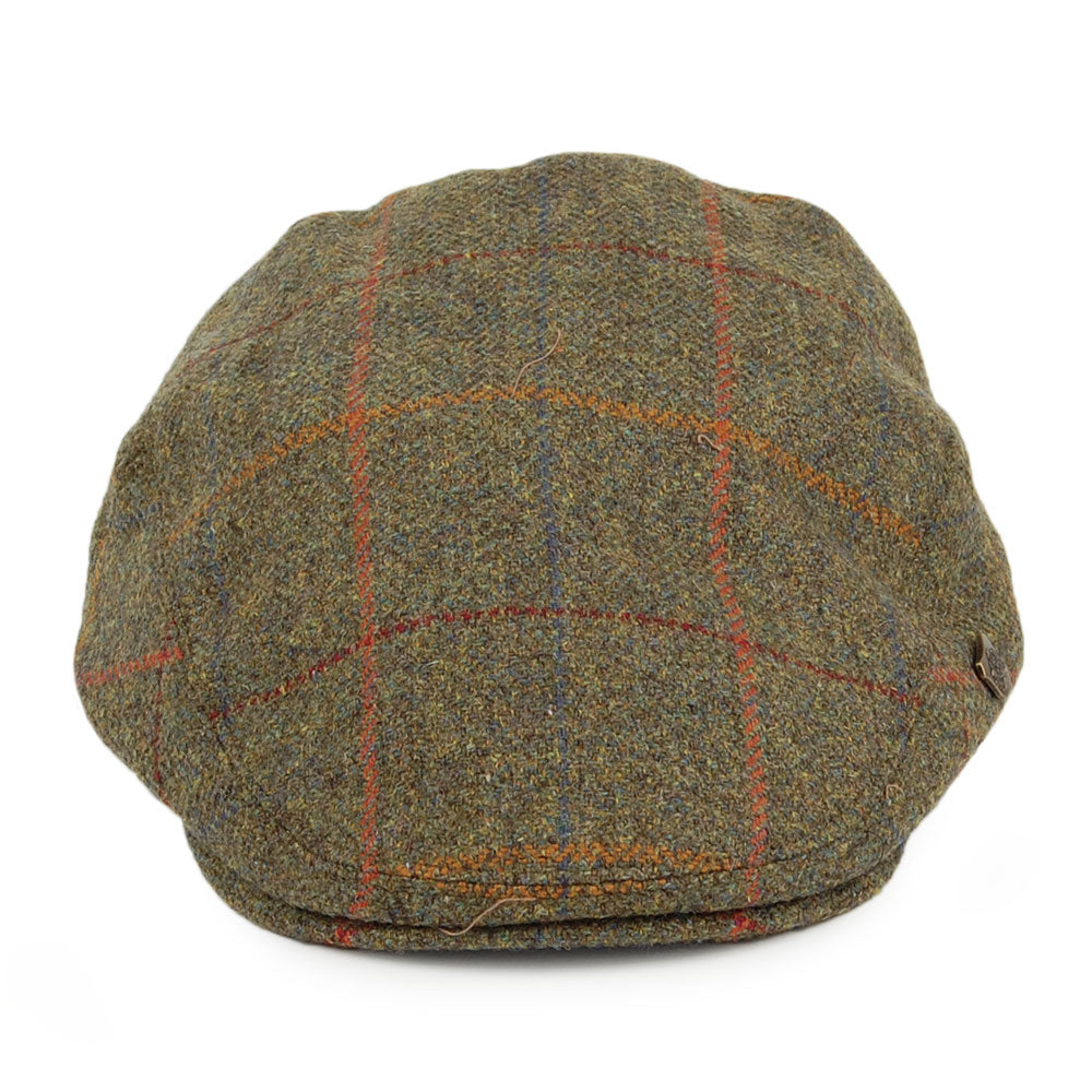 Casquette Plate Hydrofuge à Carreaux Gamekeeper olive et mix de couleurs FAILSWORTH