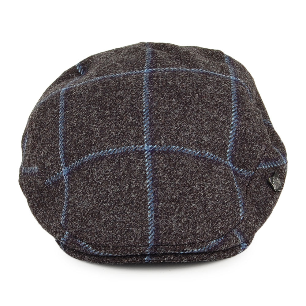 Casquette Plate Hydrofuge à Carreaux Gamekeeper gris-bleu FAILSWORTH