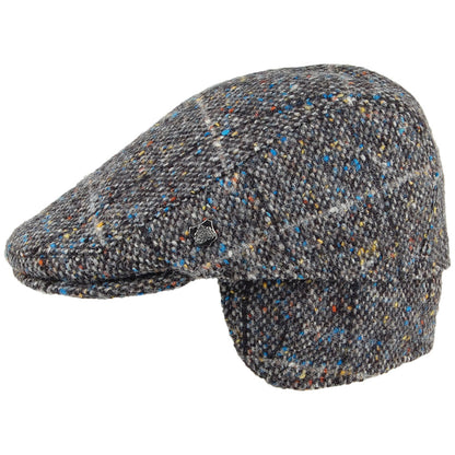 Casquette Plate Tweed du Donegal à Carreaux Protège-Oreilles Oslo gris FAILSWORTH