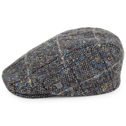 Casquette Plate Tweed du Donegal à Carreaux Protège-Oreilles Oslo gris FAILSWORTH