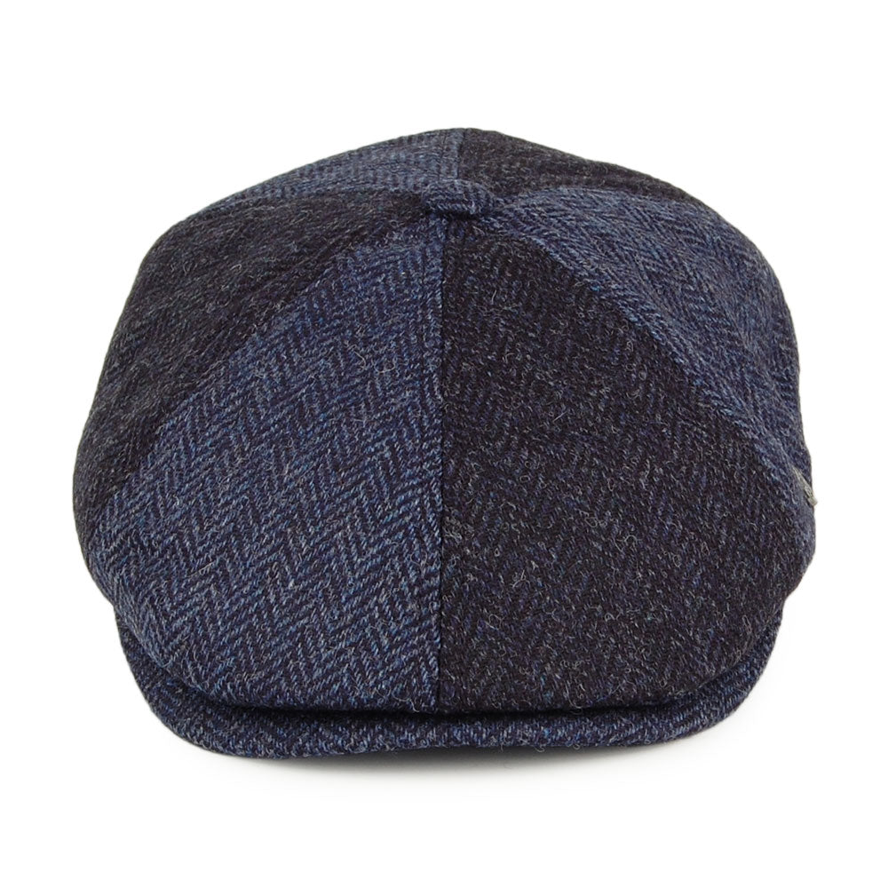 Casquette Gavroche en Laine à Chevrons Hoxton bleu marine-bleu FAILSWORTH