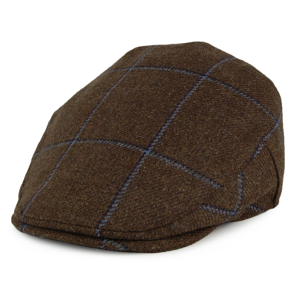 Casquette Plate à Carreaux Ascot vert-bleu CHRISTYS