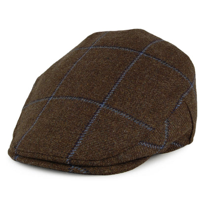 Casquette Plate à Carreaux Ascot vert-bleu CHRISTYS