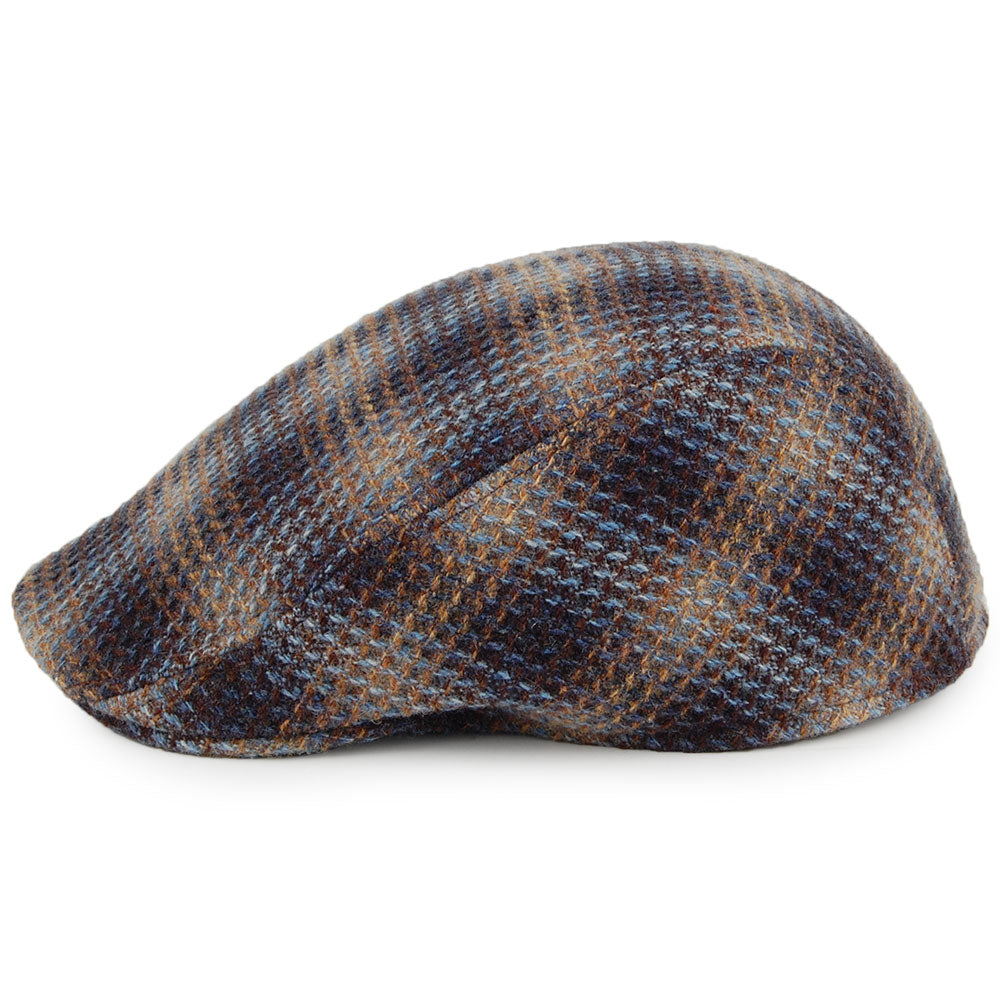 Casquette Plate en Laine d'Agneau Texturée Detroit bleu-multi CRAMBES