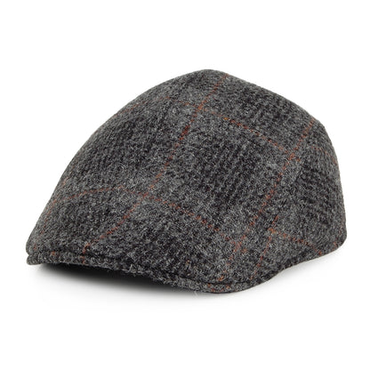 Casquette Plate Ascot en HARRIS TWEED Daily mélange de gris CRAMBES