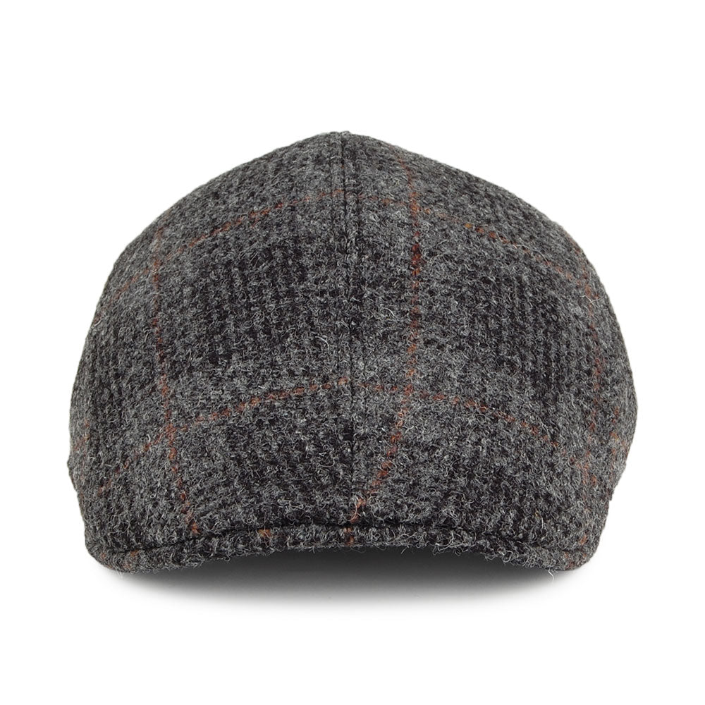 Casquette Plate Ascot en HARRIS TWEED Daily mélange de gris CRAMBES