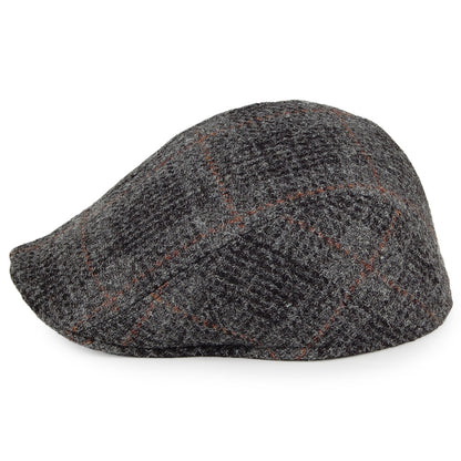Casquette Plate Ascot en HARRIS TWEED Daily mélange de gris CRAMBES