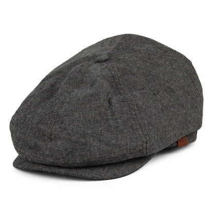Casquette Gavroche Jamaica noir chiné BARTS