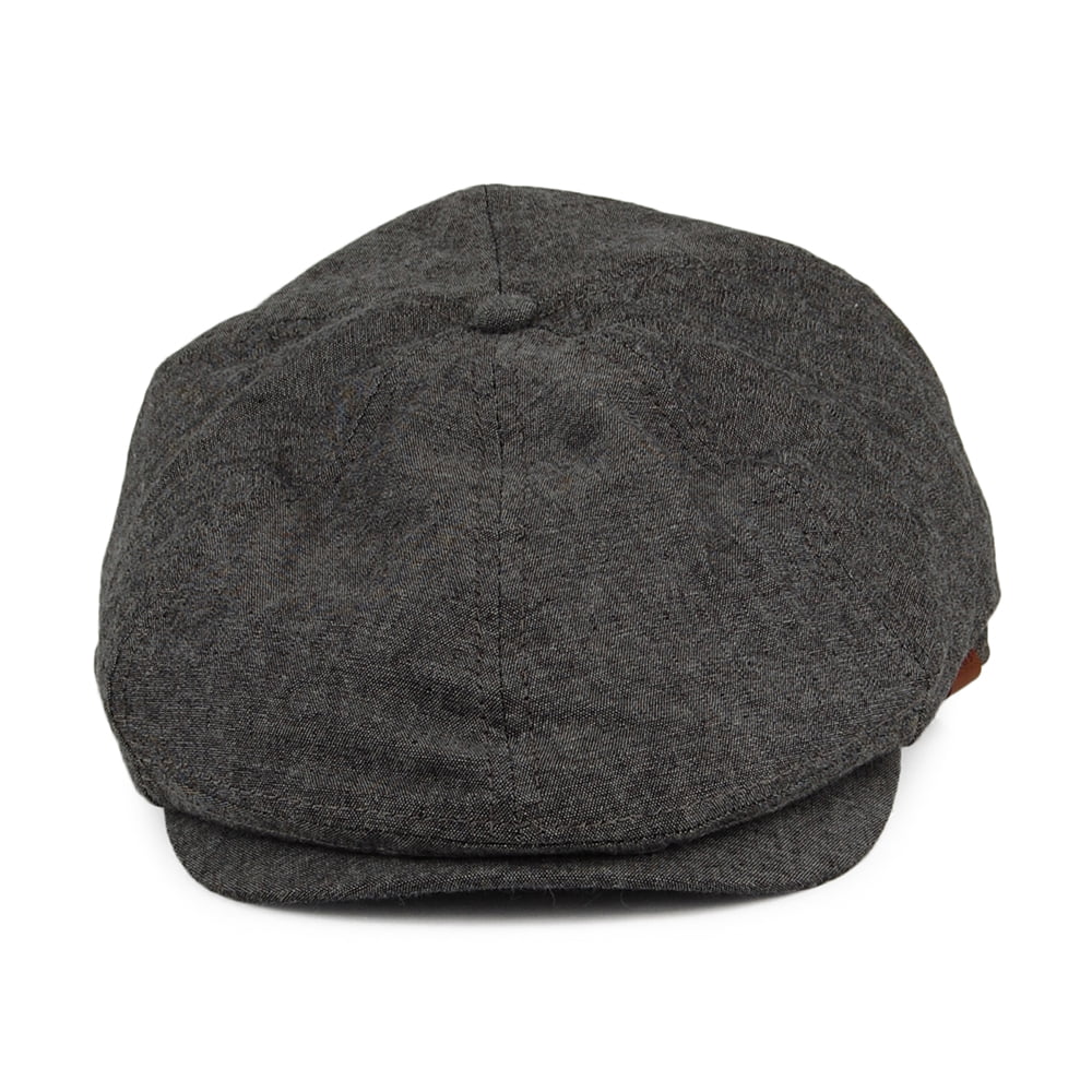 Casquette Gavroche Jamaica noir chiné BARTS