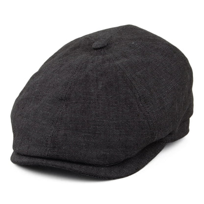 Casquette Gavroche en Lin Irlandais Hudson anthracite FAILSWORTH