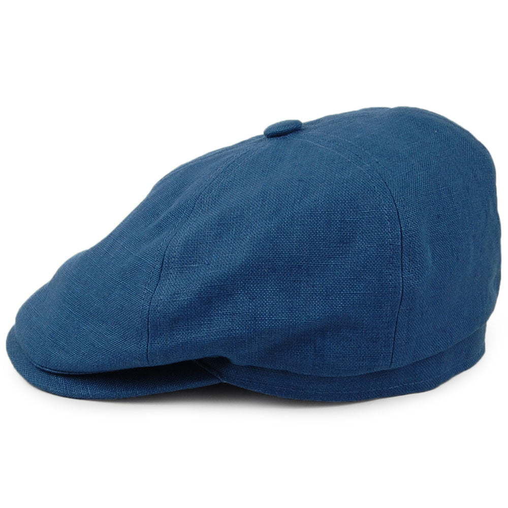 Casquette Gavroche en Lin Irlandais Hudson denim FAILSWORTH