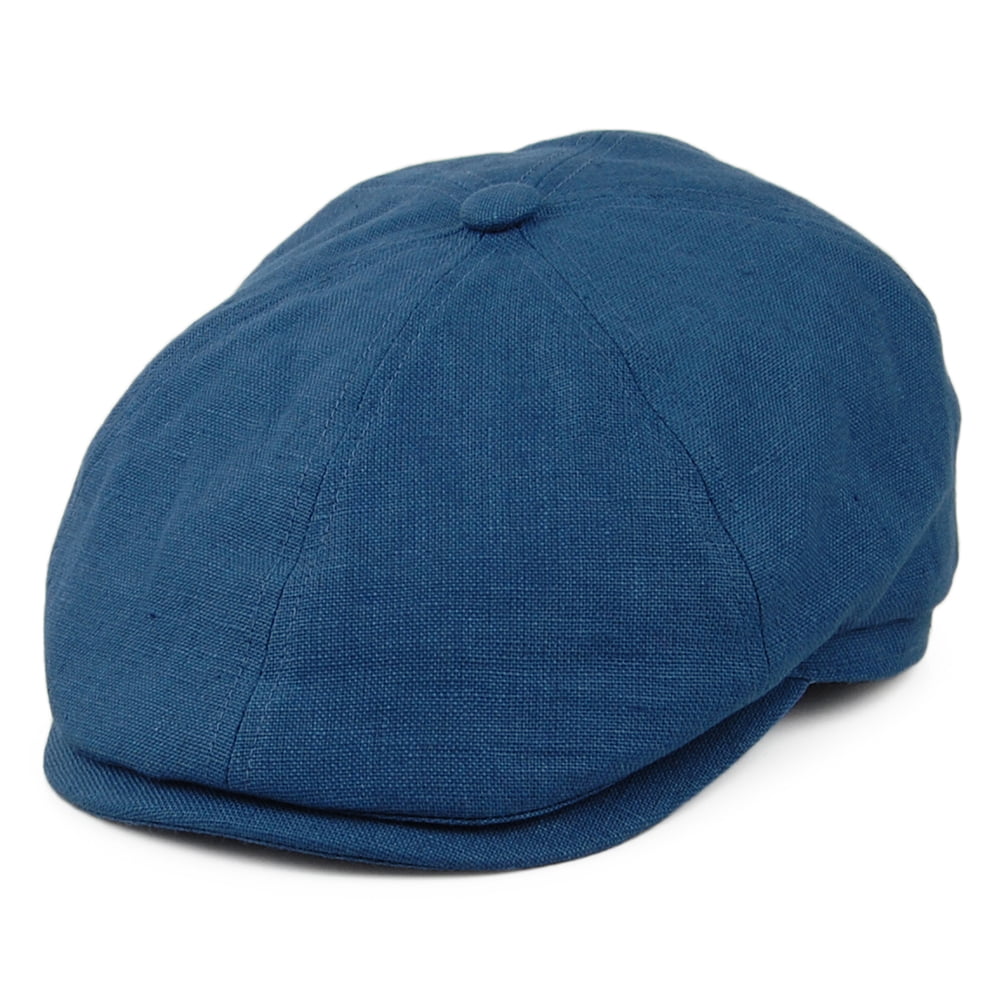 Casquette Gavroche en Lin Irlandais Hudson denim FAILSWORTH
