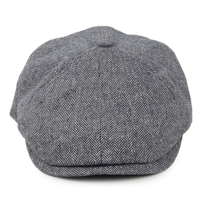 Casquette Gavroche en Soie Mélangée à Chevrons Hudson gris FAILSWORTH