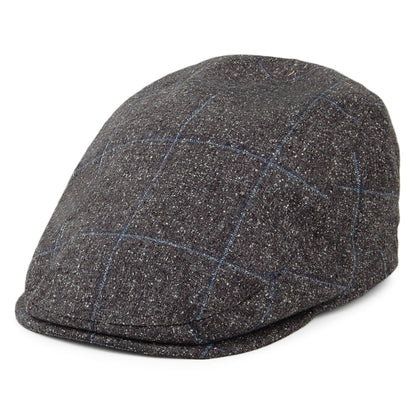 Casquette Plate en Soie et Coton Mallalieus Sports gris-bleu FAILSWORTH