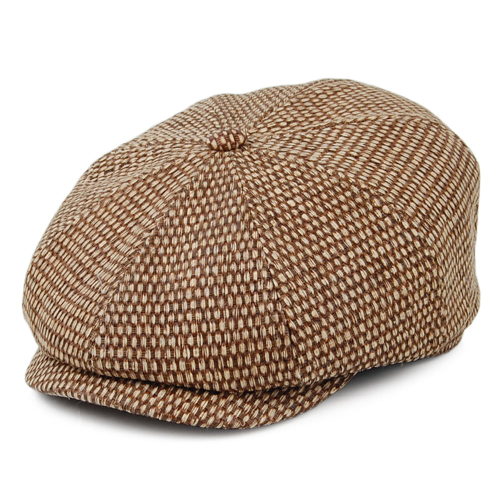 Casquette Gavroche en Paille Toyo Hatteras marron-naturel STETSON