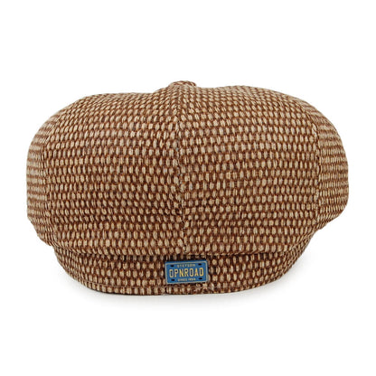 Casquette Gavroche en Paille Toyo Hatteras marron-naturel STETSON
